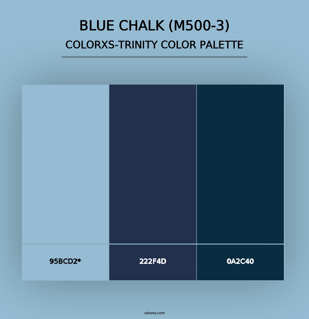 Blue Chalk (M500-3) - Colorxs Trinity Palette