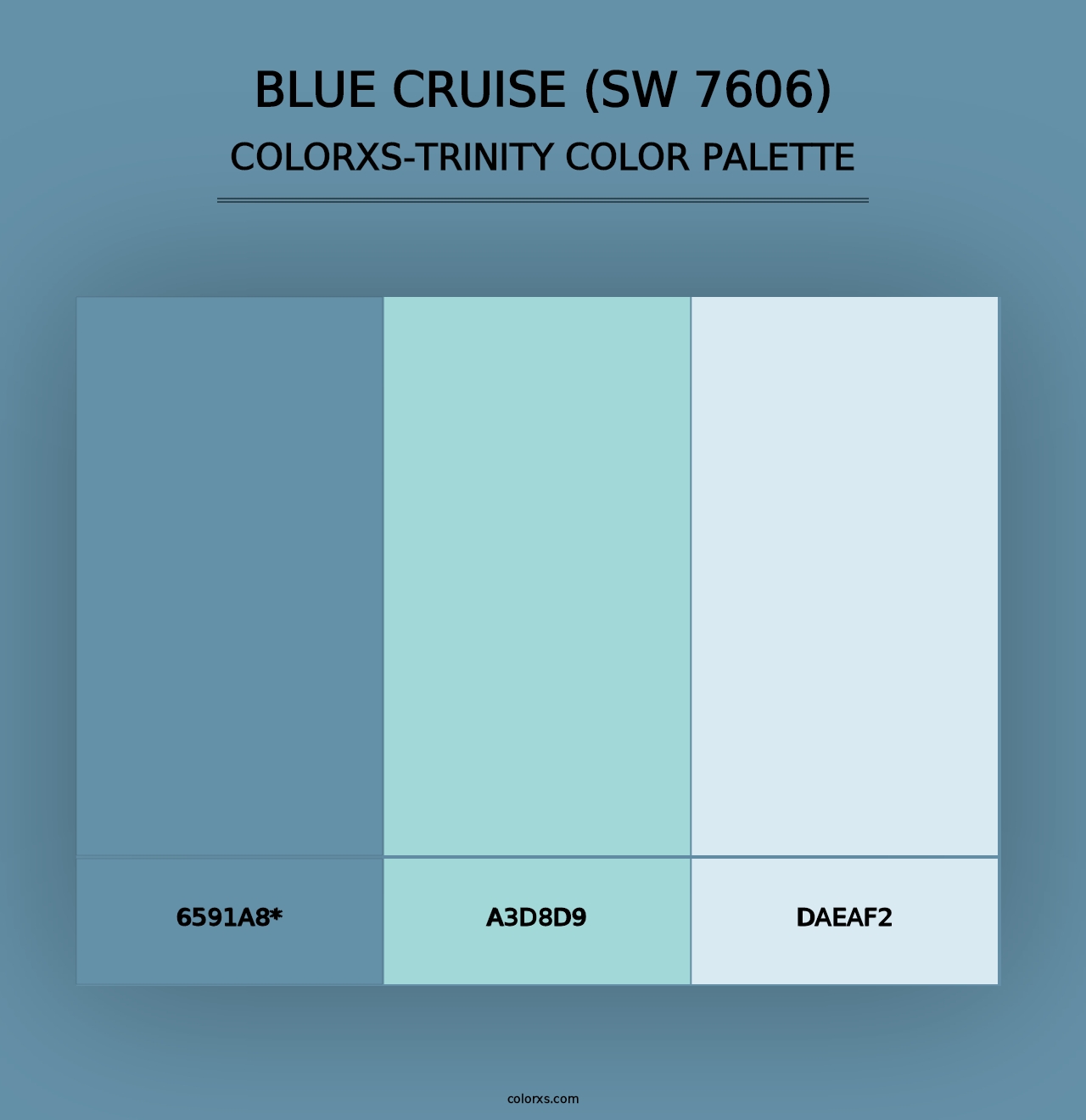 Blue Cruise (SW 7606) - Colorxs Trinity Palette