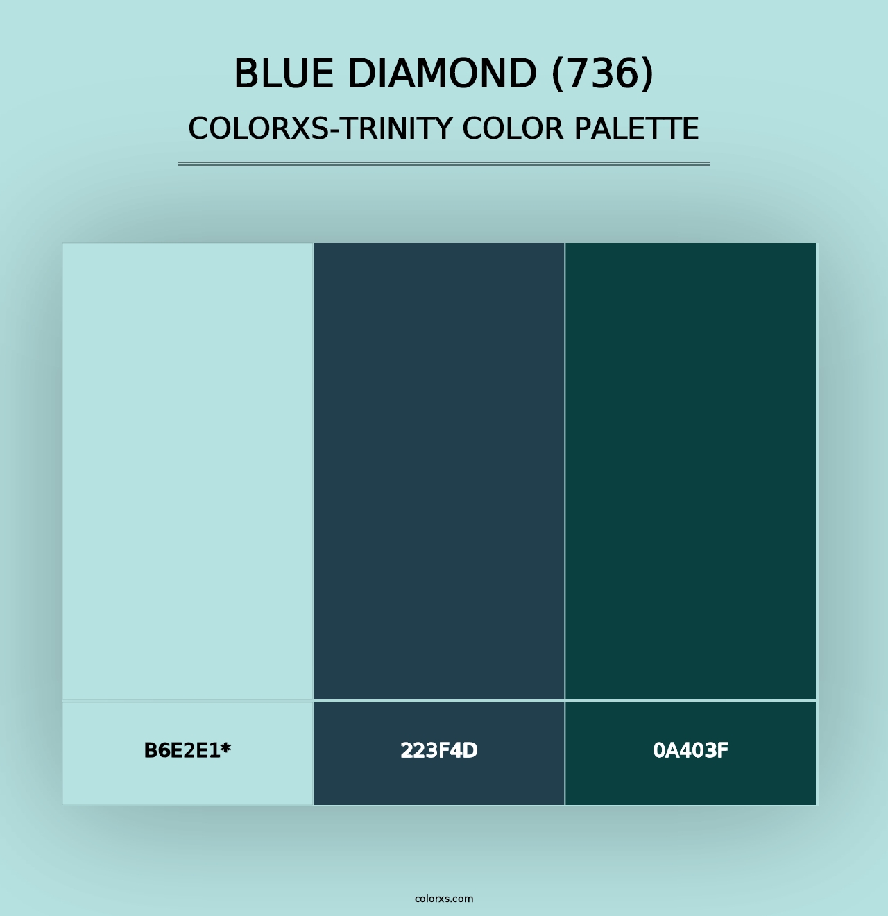 Blue Diamond (736) - Colorxs Trinity Palette