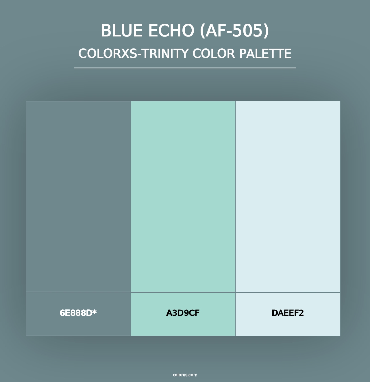 Blue Echo (AF-505) - Colorxs Trinity Palette