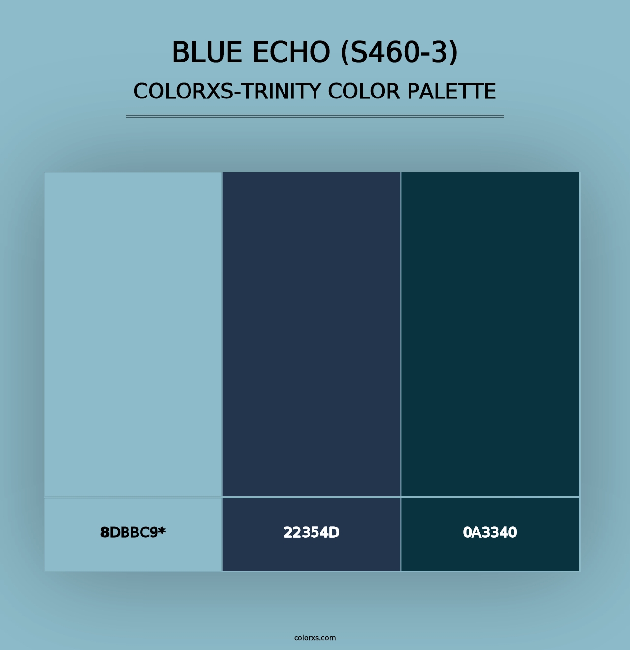 Blue Echo (S460-3) - Colorxs Trinity Palette