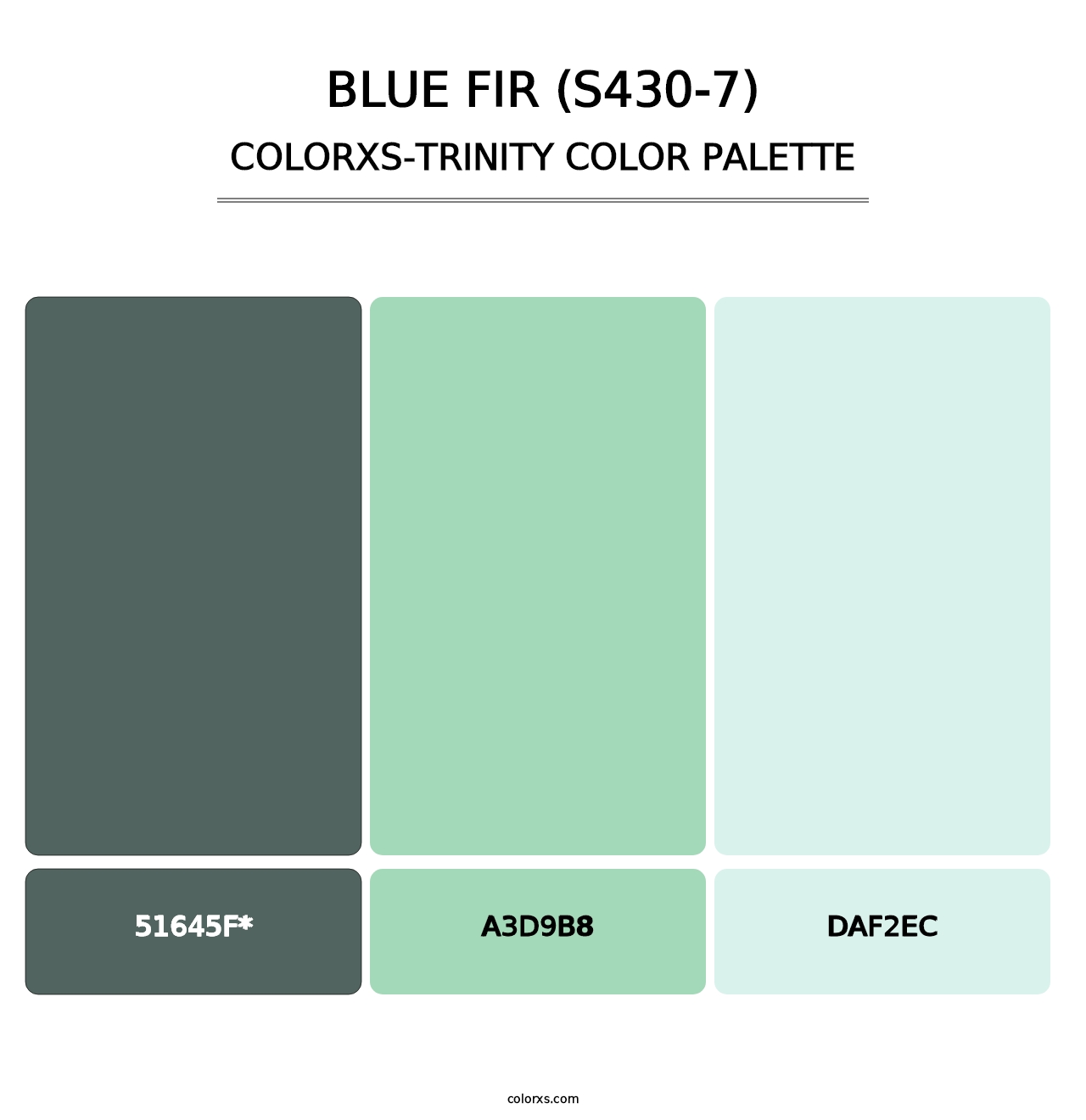 Blue Fir (S430-7) - Colorxs Trinity Palette