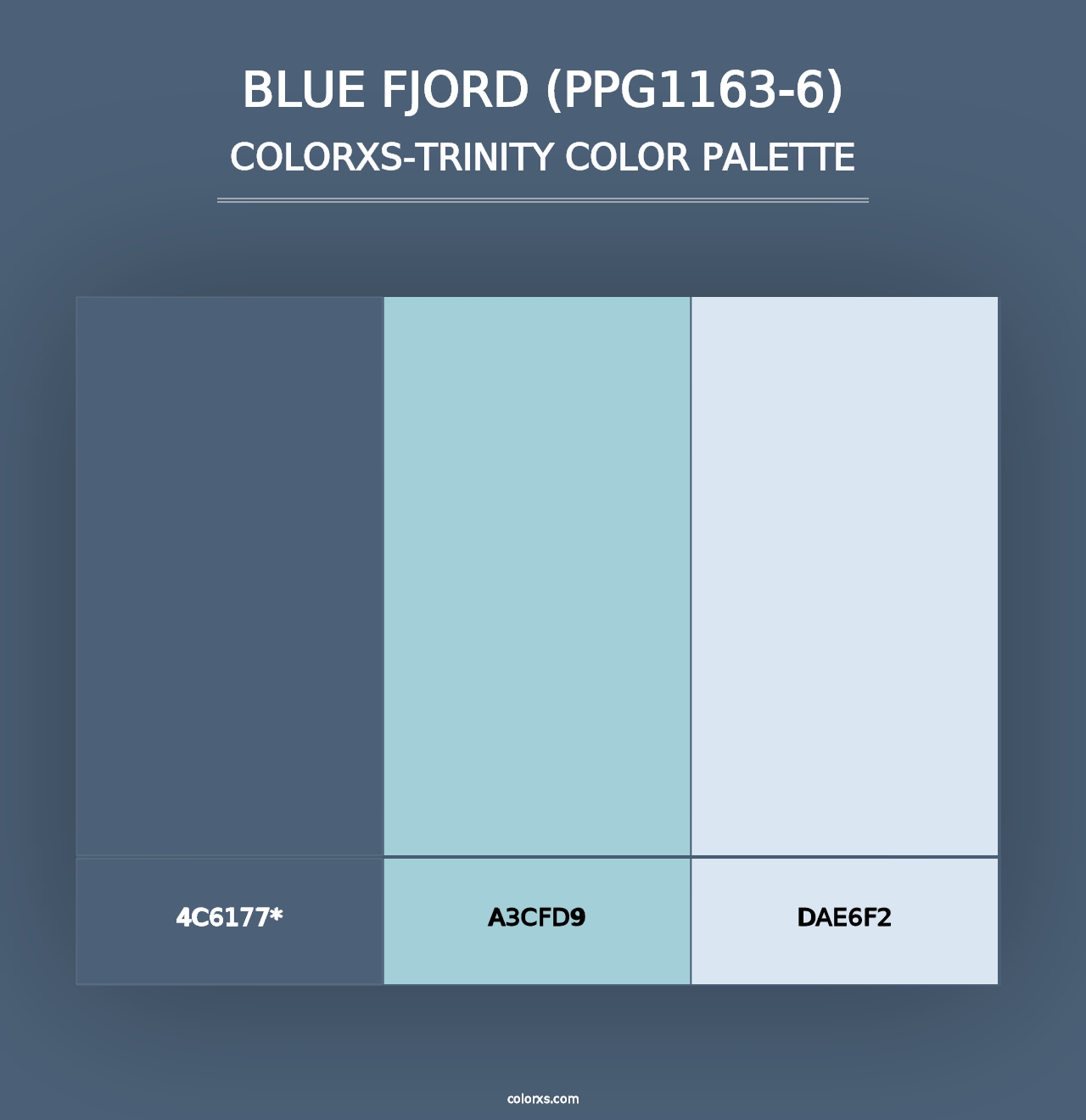 Blue Fjord (PPG1163-6) - Colorxs Trinity Palette