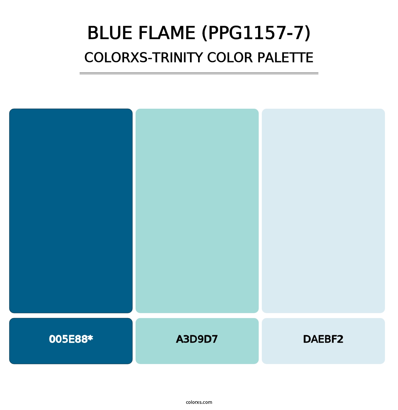 Blue Flame (PPG1157-7) - Colorxs Trinity Palette