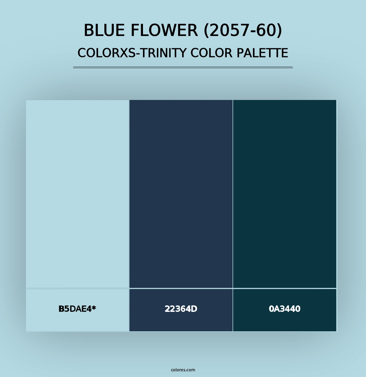 Blue Flower (2057-60) - Colorxs Trinity Palette