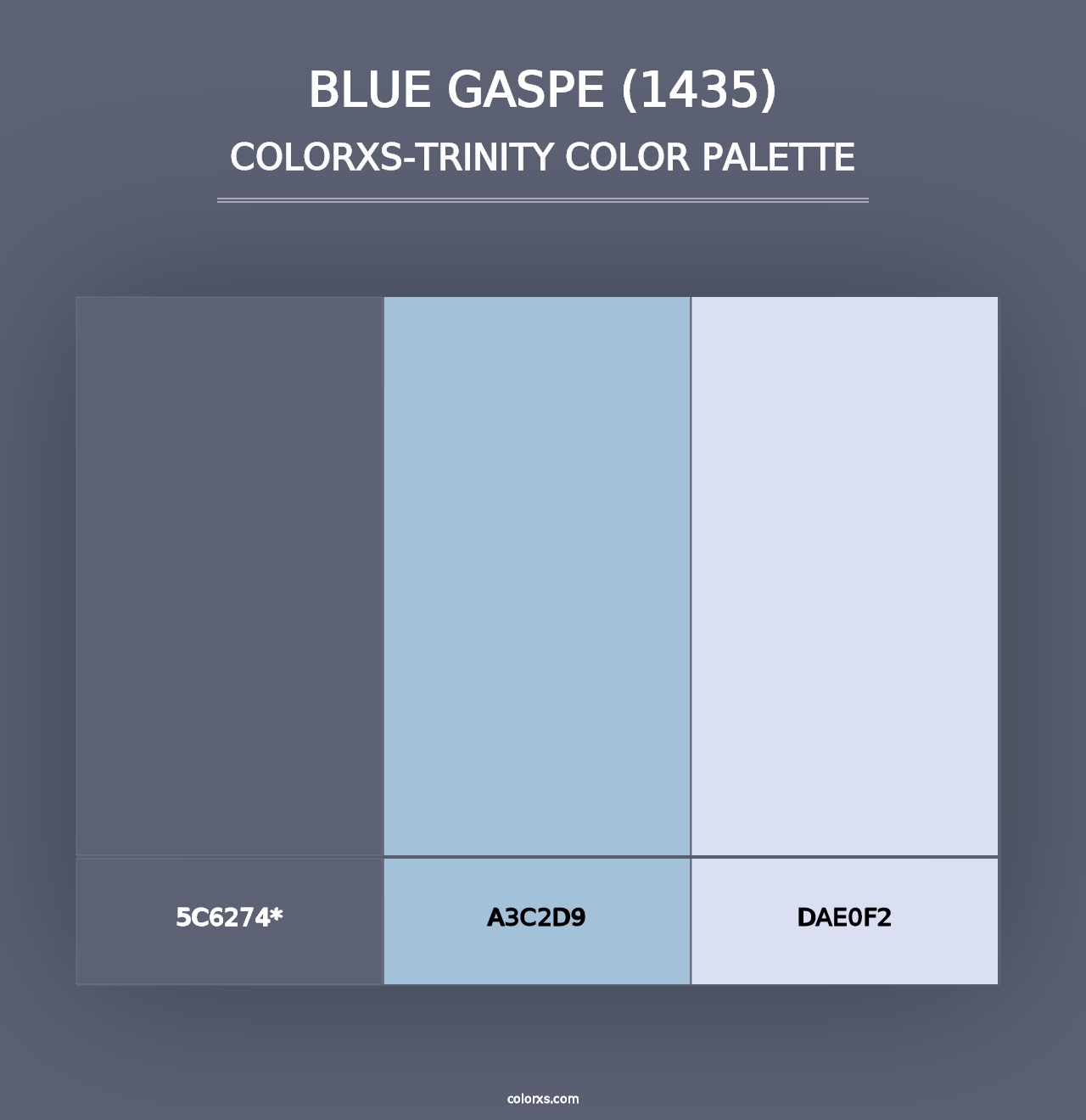 Blue Gaspe (1435) - Colorxs Trinity Palette