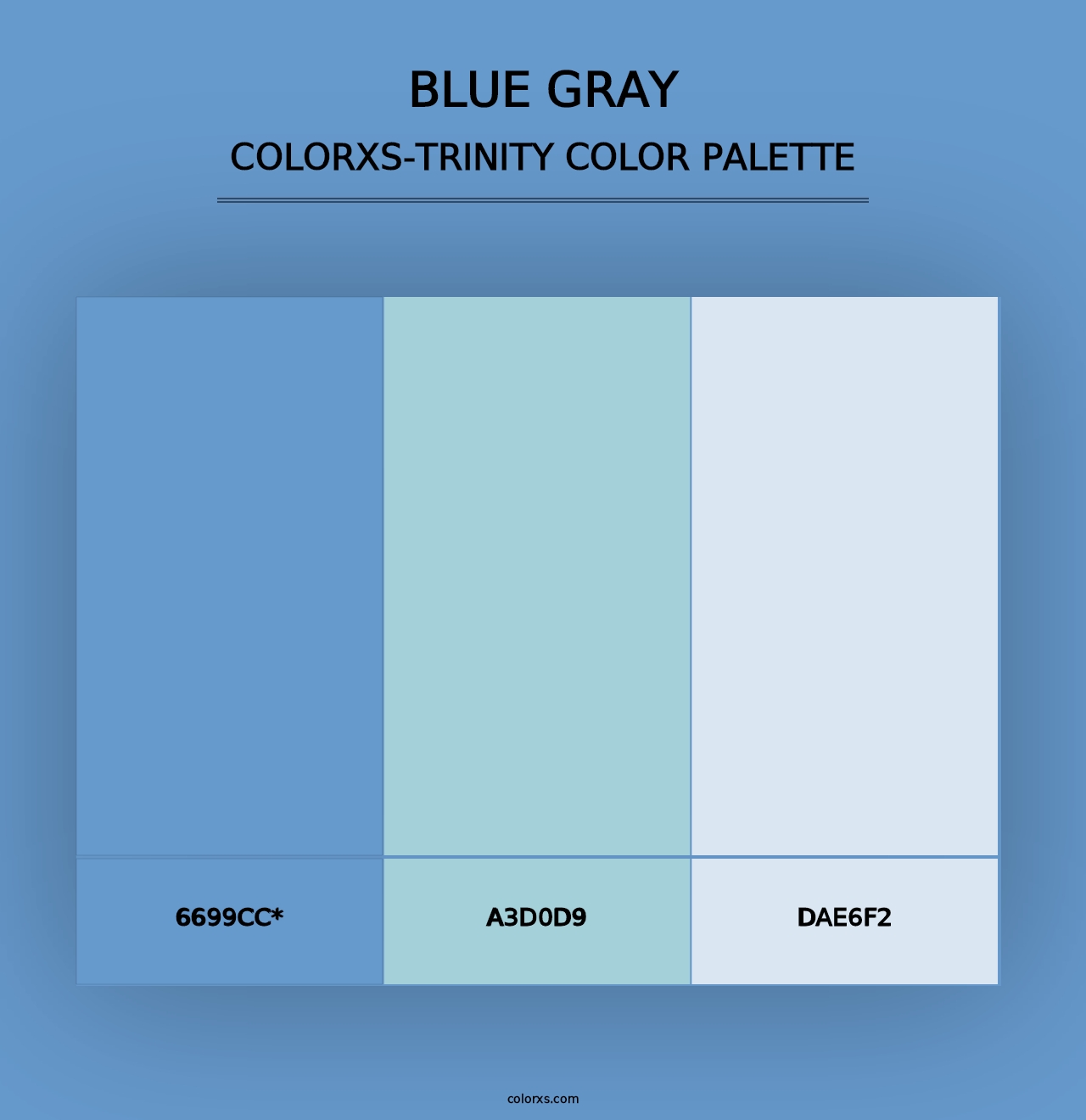 Blue Gray - Colorxs Trinity Palette