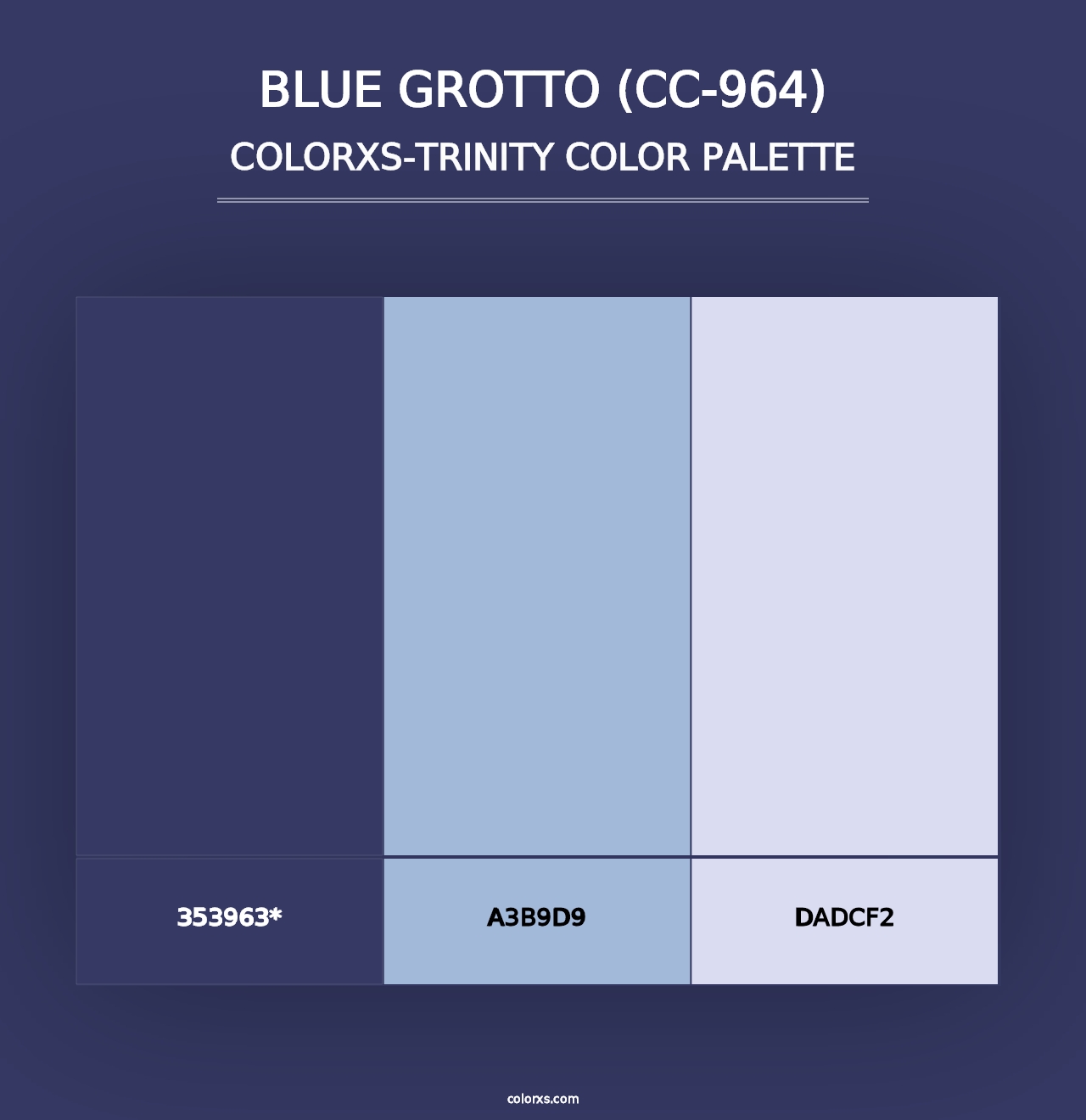 Blue Grotto (CC-964) - Colorxs Trinity Palette