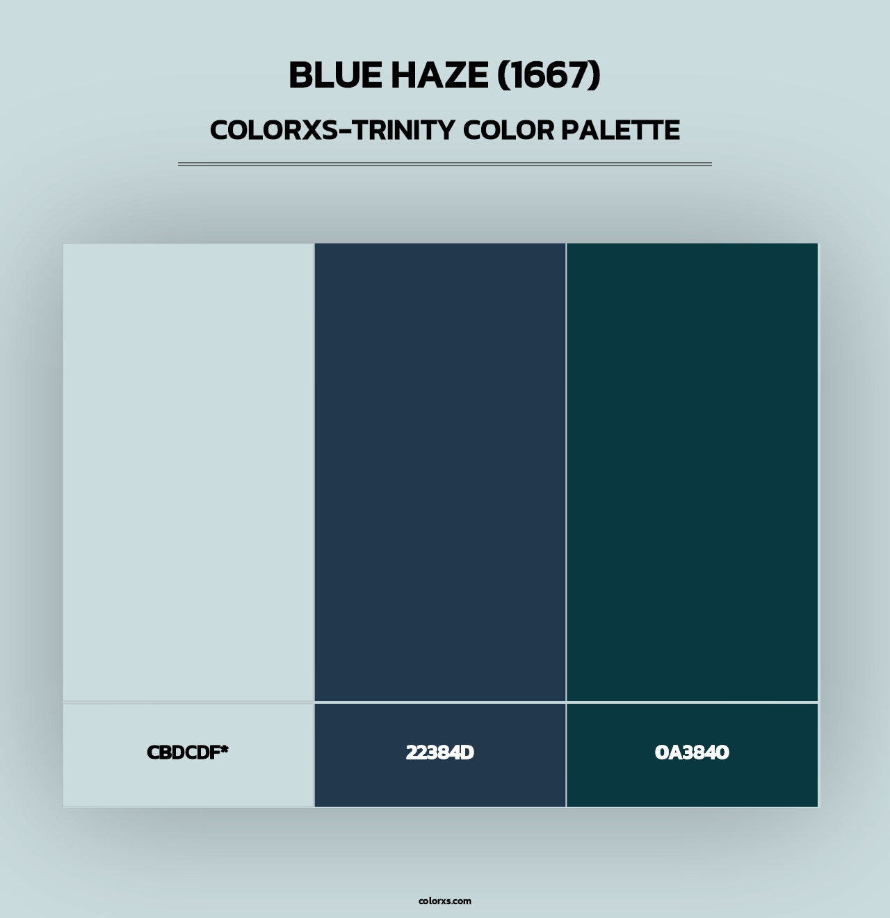 Blue Haze (1667) - Colorxs Trinity Palette