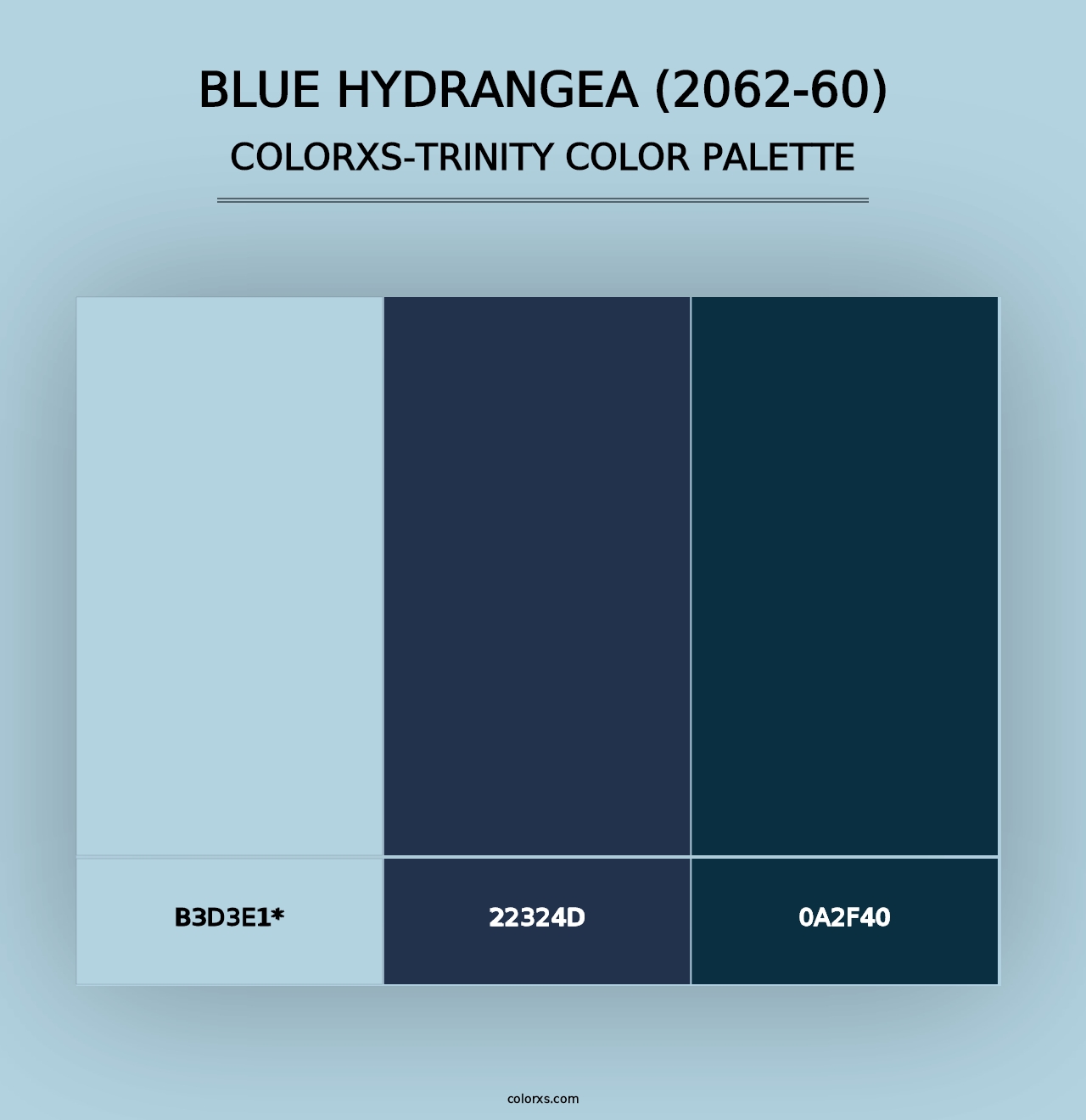 Blue Hydrangea (2062-60) - Colorxs Trinity Palette