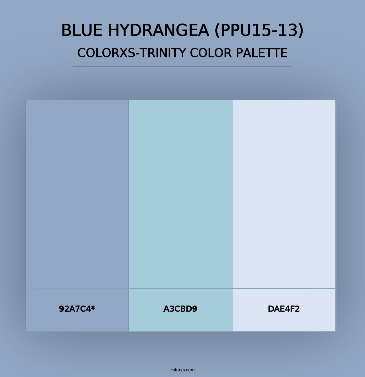 Blue Hydrangea (PPU15-13) - Colorxs Trinity Palette