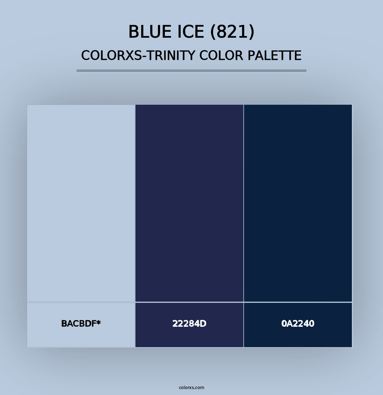 Blue Ice (821) - Colorxs Trinity Palette