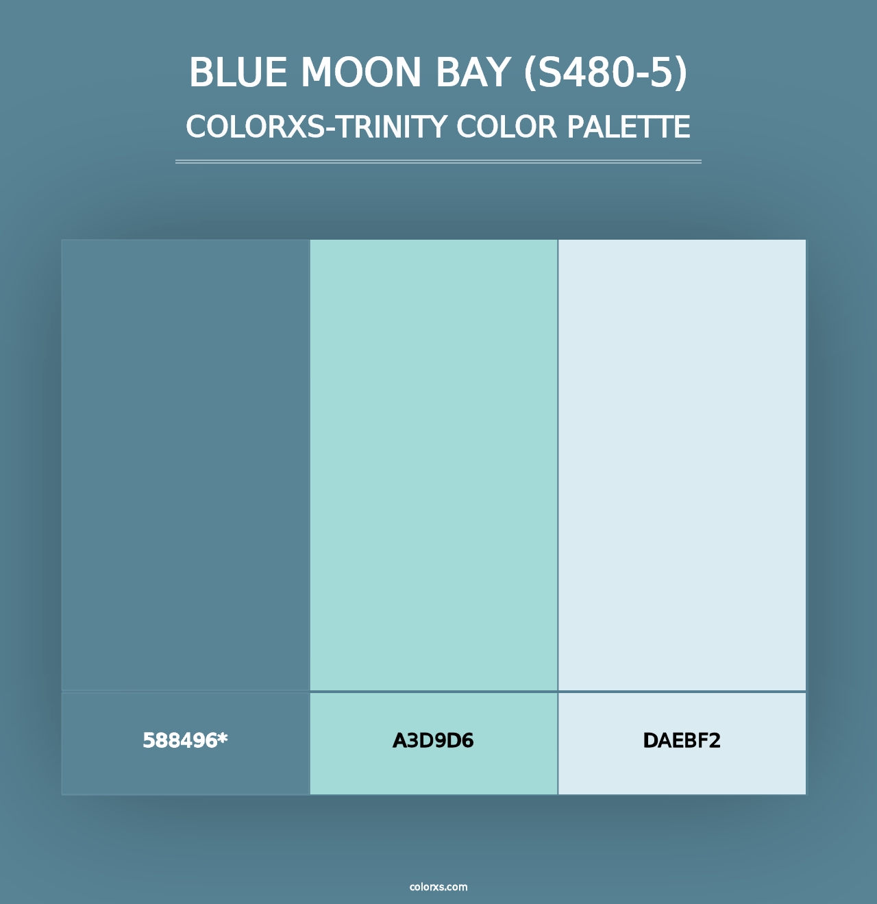 Blue Moon Bay (S480-5) - Colorxs Trinity Palette