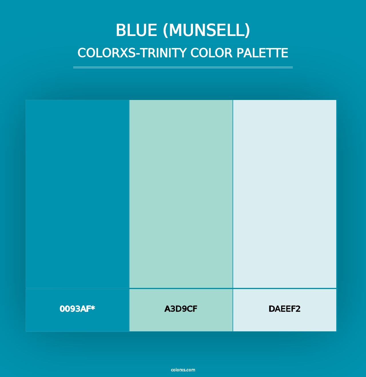 Blue (Munsell) - Colorxs Trinity Palette