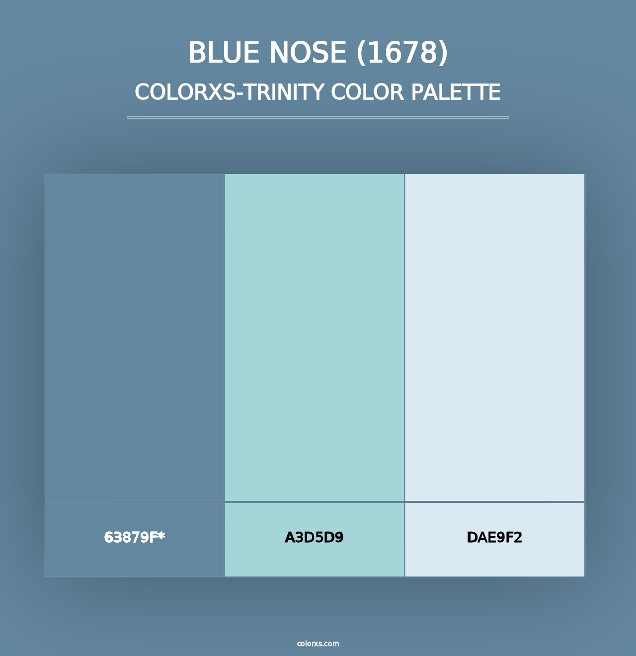 Blue Nose (1678) - Colorxs Trinity Palette