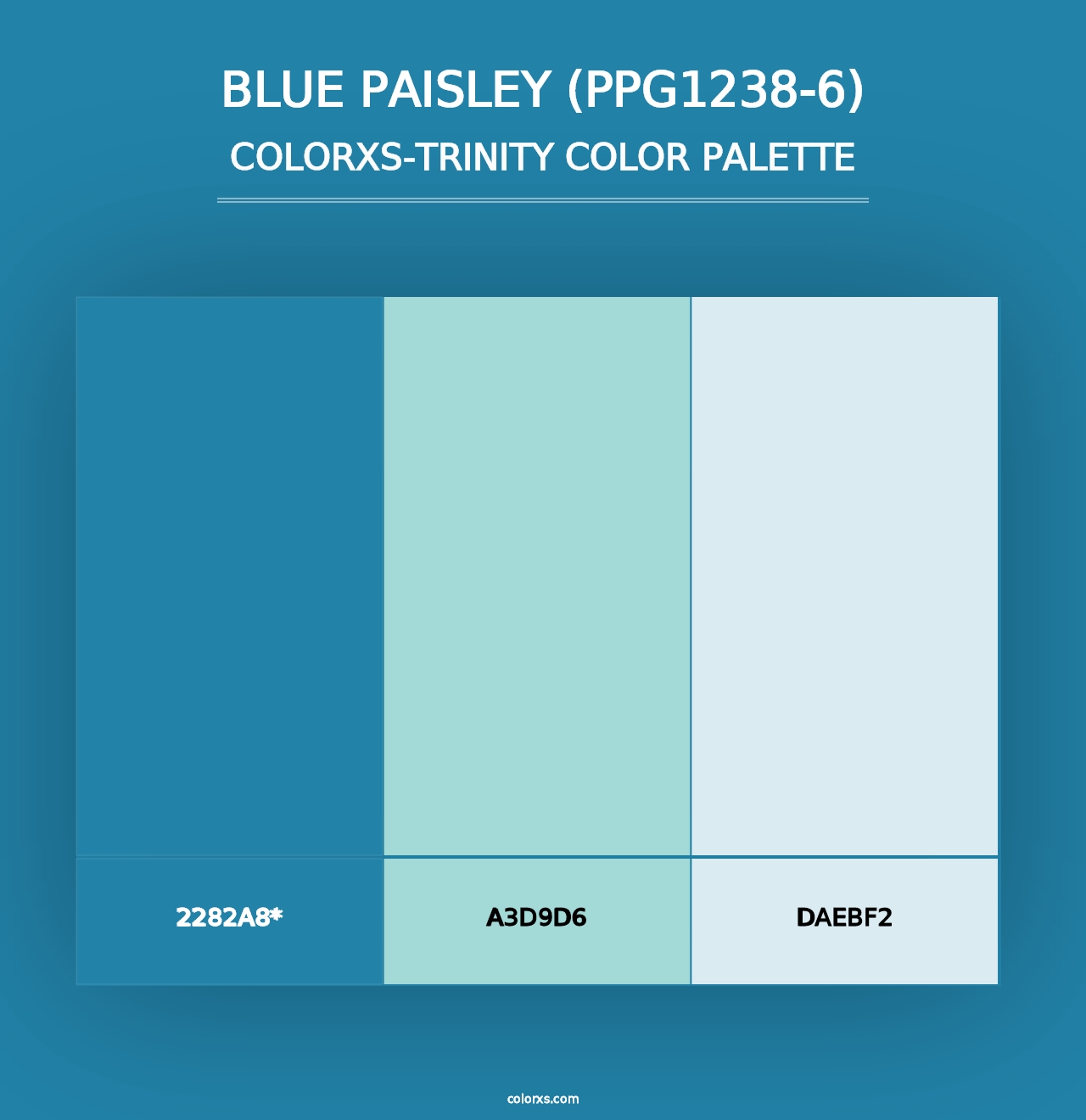 Blue Paisley (PPG1238-6) - Colorxs Trinity Palette