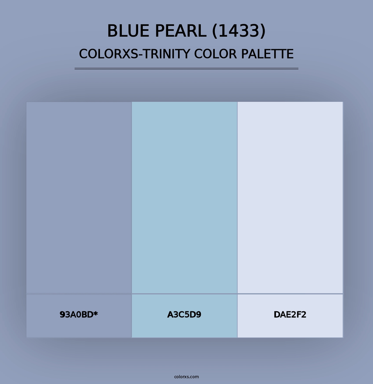 Blue Pearl (1433) - Colorxs Trinity Palette