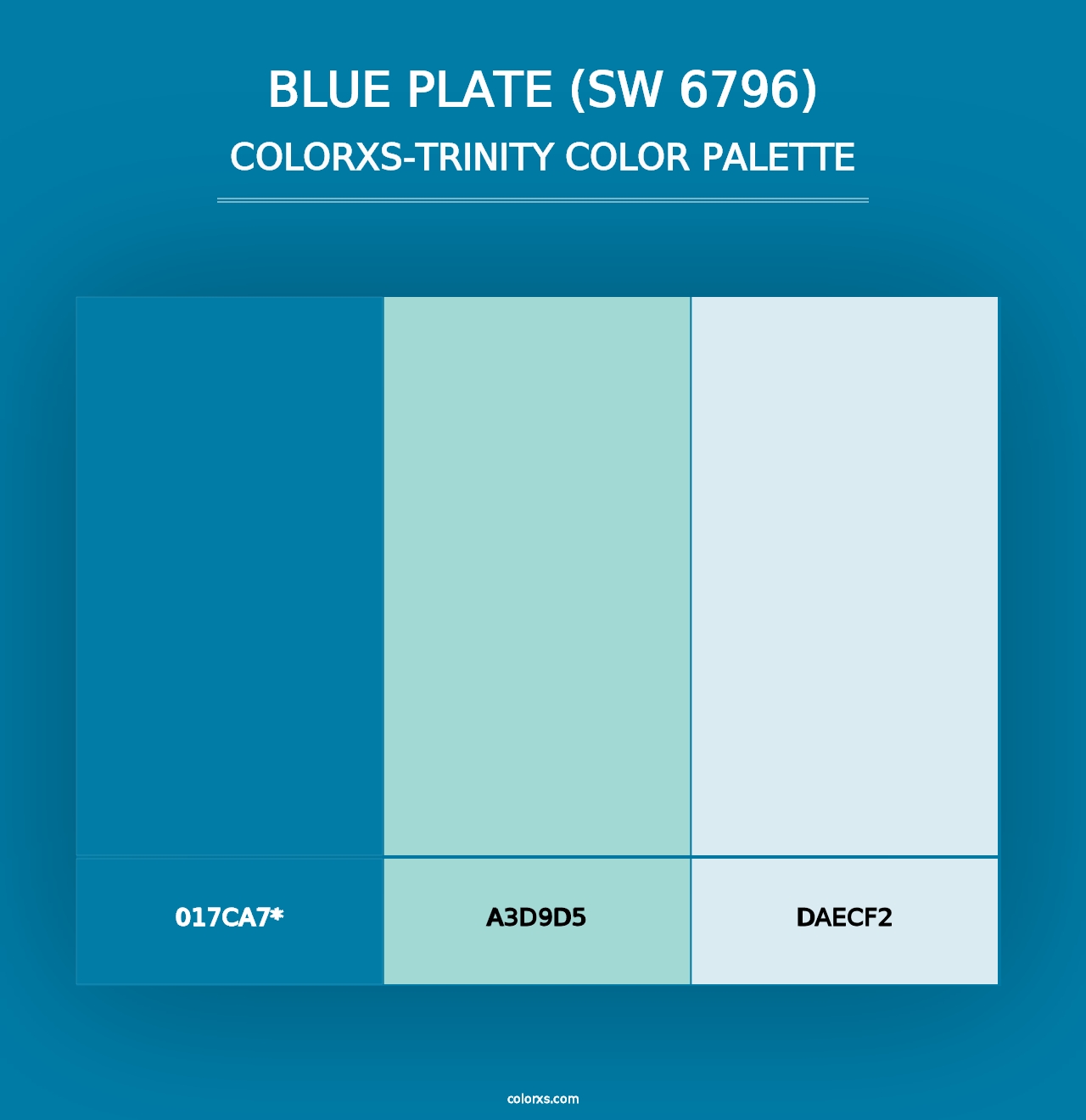 Blue Plate (SW 6796) - Colorxs Trinity Palette