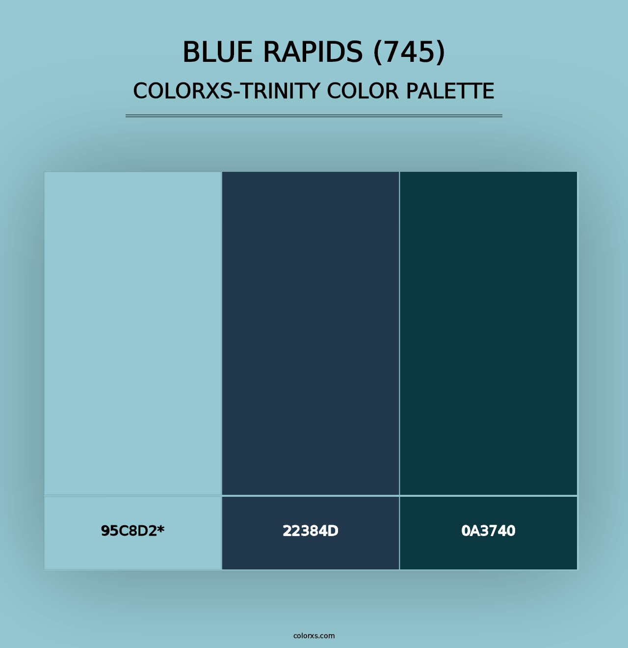 Blue Rapids (745) - Colorxs Trinity Palette