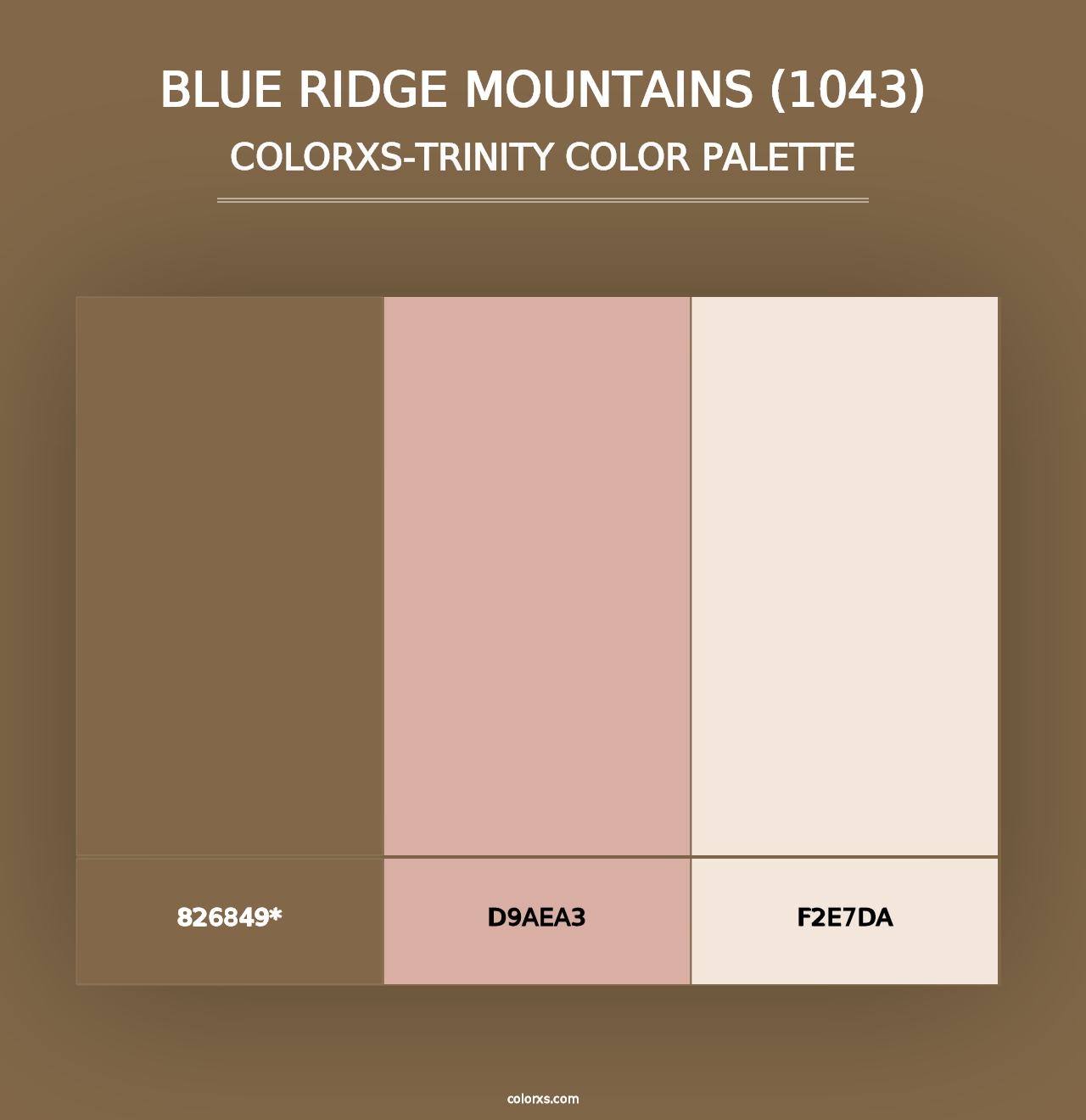 Blue Ridge Mountains (1043) - Colorxs Trinity Palette