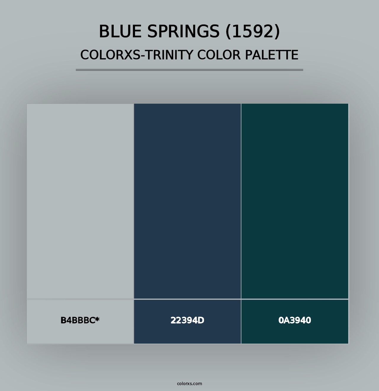 Blue Springs (1592) - Colorxs Trinity Palette