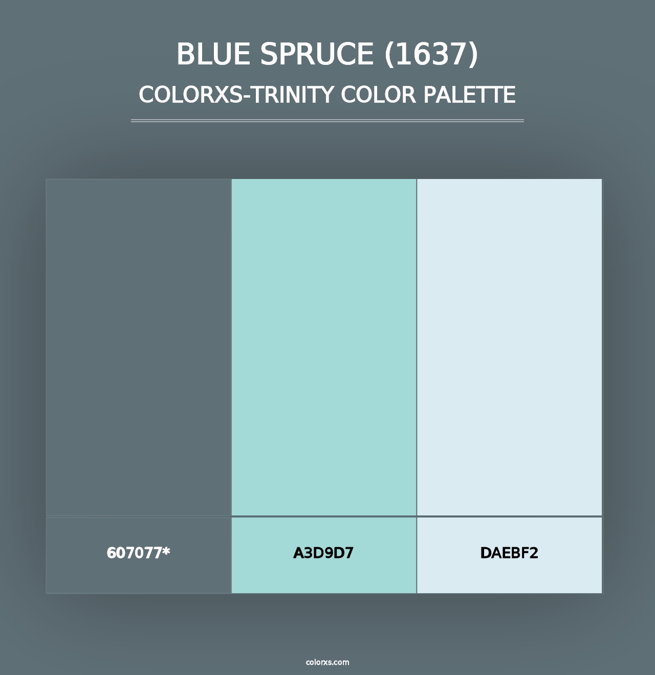 Blue Spruce (1637) - Colorxs Trinity Palette