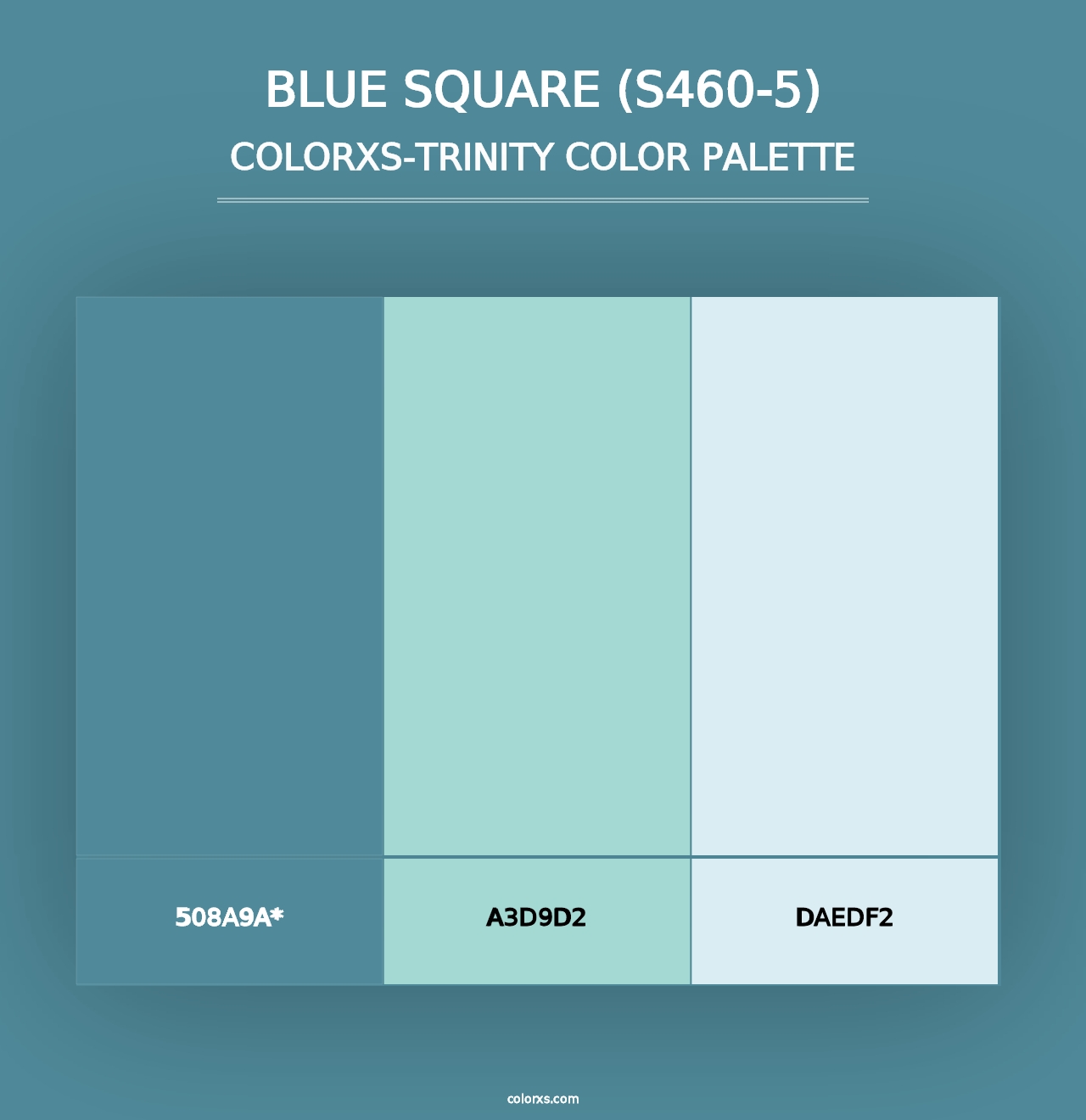 Blue Square (S460-5) - Colorxs Trinity Palette