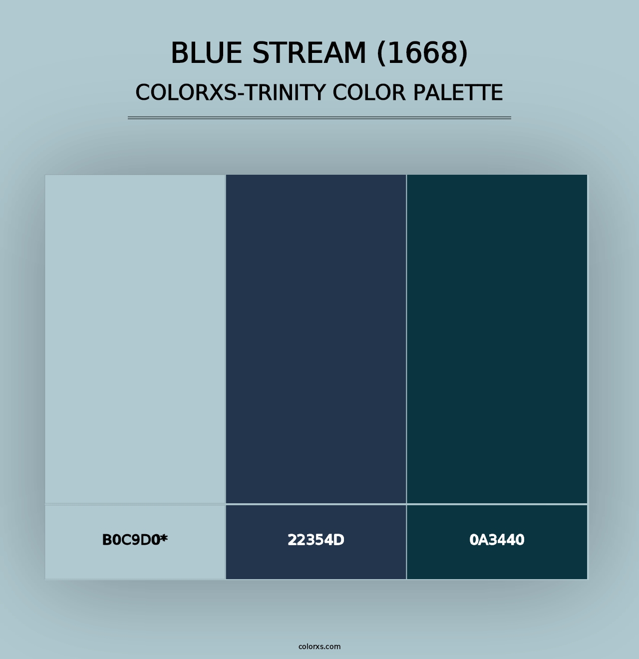 Blue Stream (1668) - Colorxs Trinity Palette