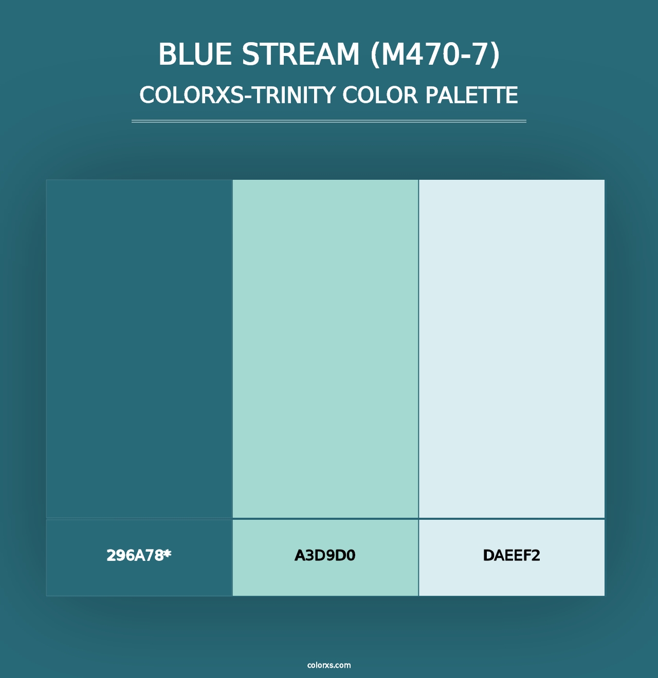 Blue Stream (M470-7) - Colorxs Trinity Palette