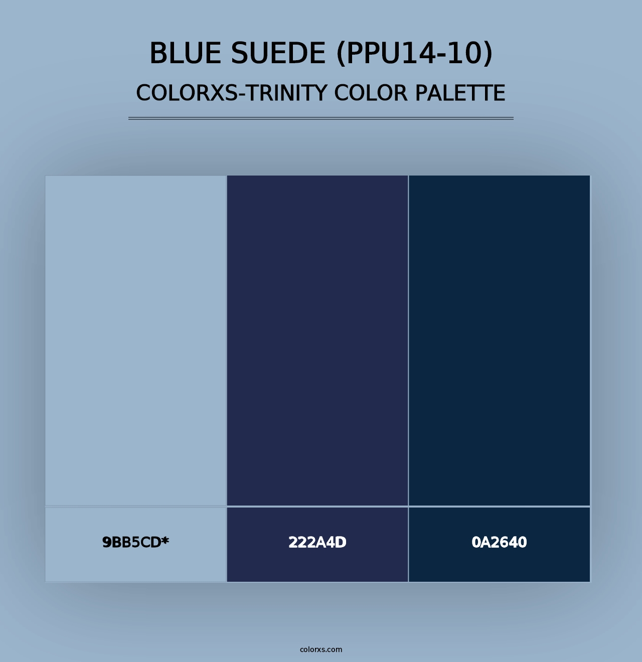 Blue Suede (PPU14-10) - Colorxs Trinity Palette