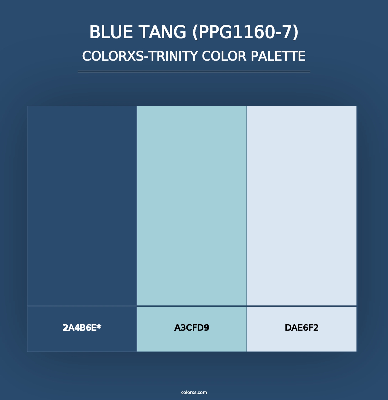 Blue Tang (PPG1160-7) - Colorxs Trinity Palette