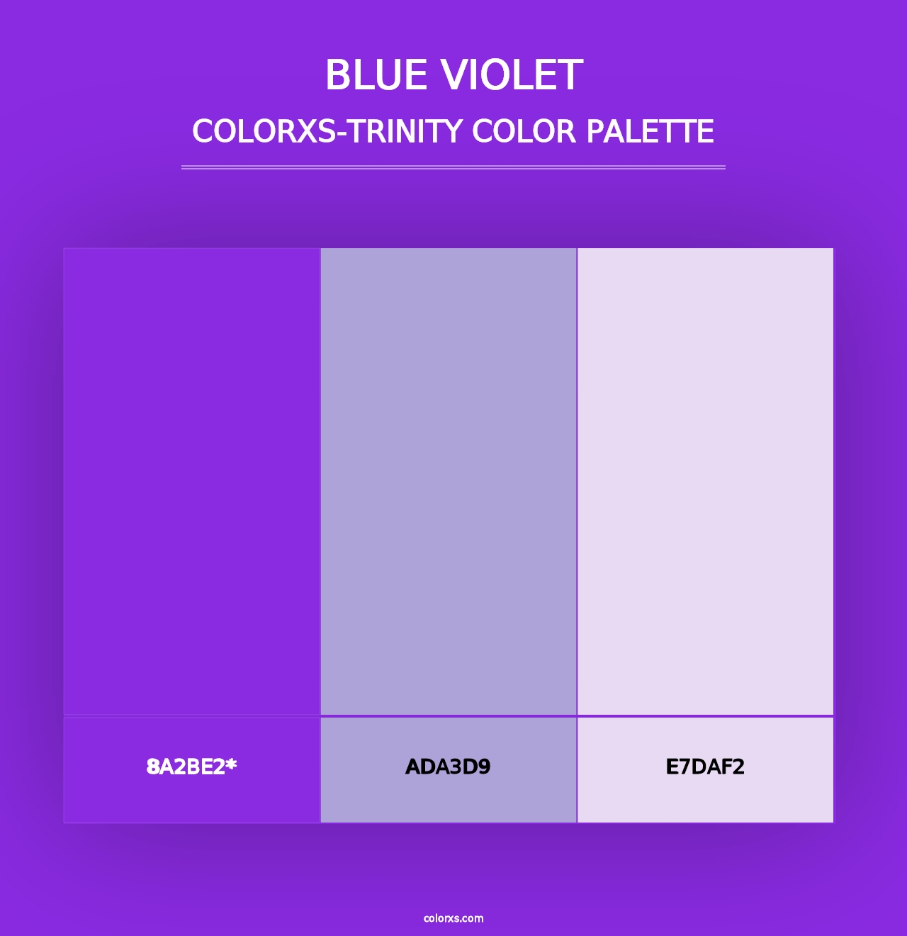 Blue Violet - Colorxs Trinity Palette