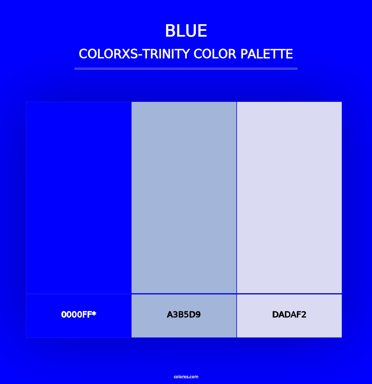 Blue - Colorxs Trinity Palette