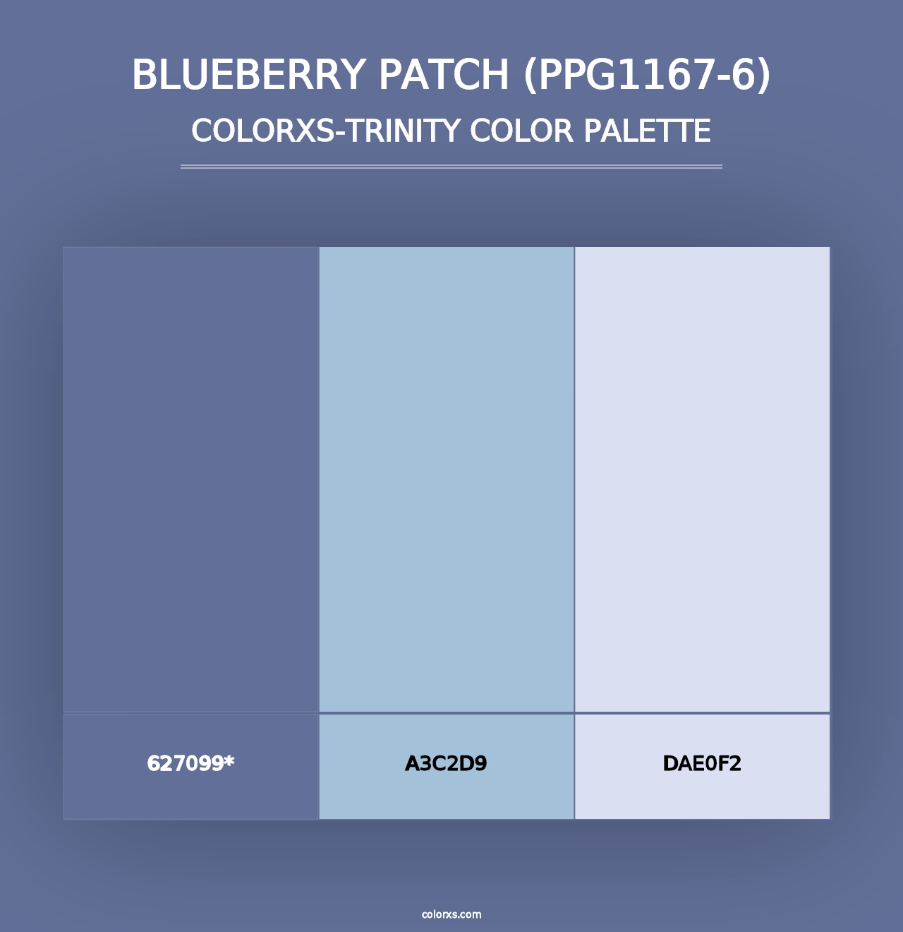 Blueberry Patch (PPG1167-6) - Colorxs Trinity Palette