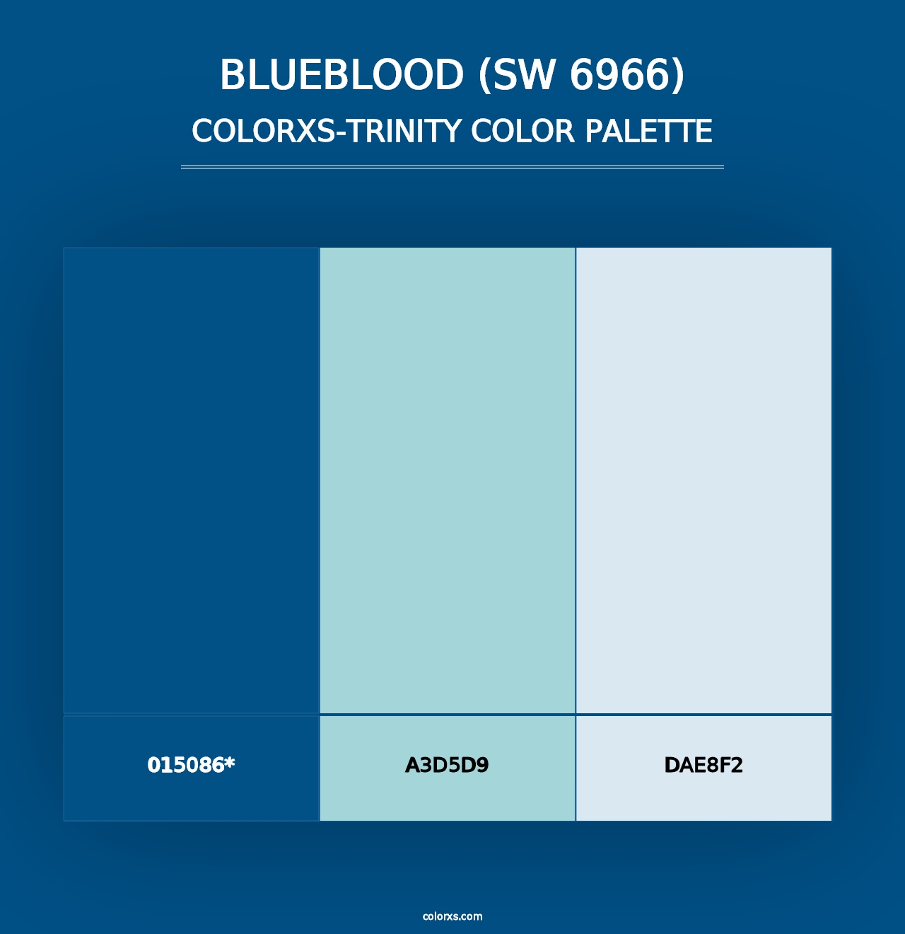 Blueblood (SW 6966) - Colorxs Trinity Palette