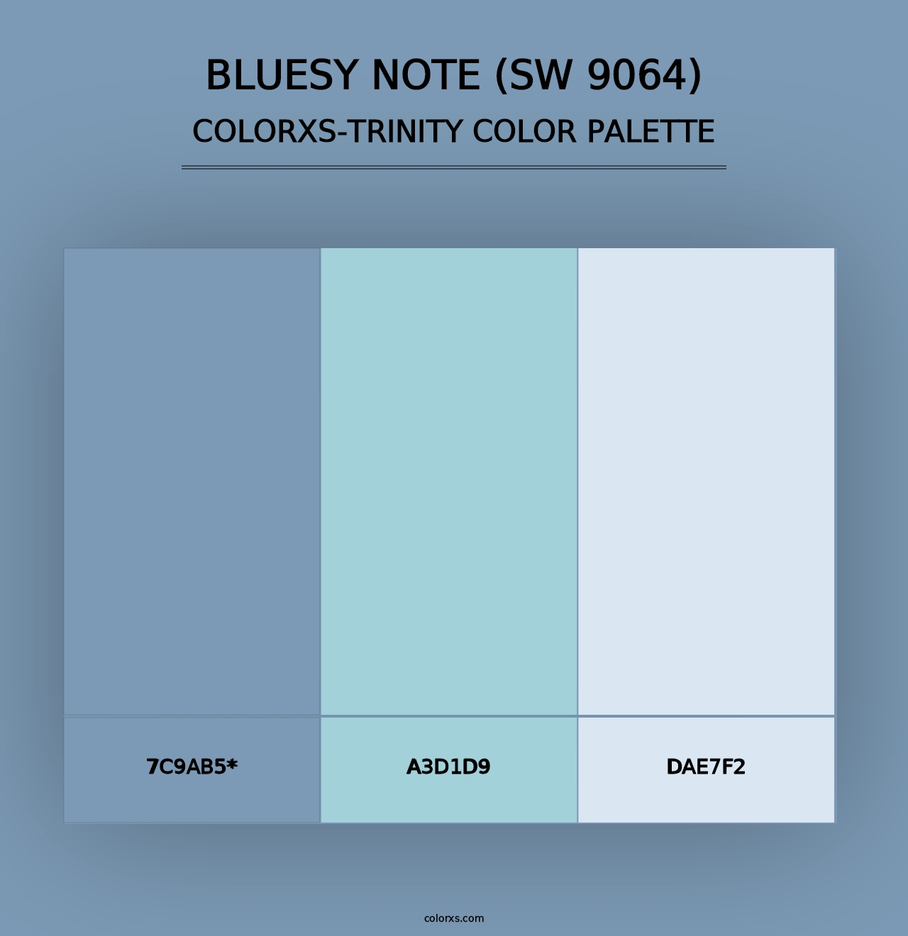 Bluesy Note (SW 9064) - Colorxs Trinity Palette