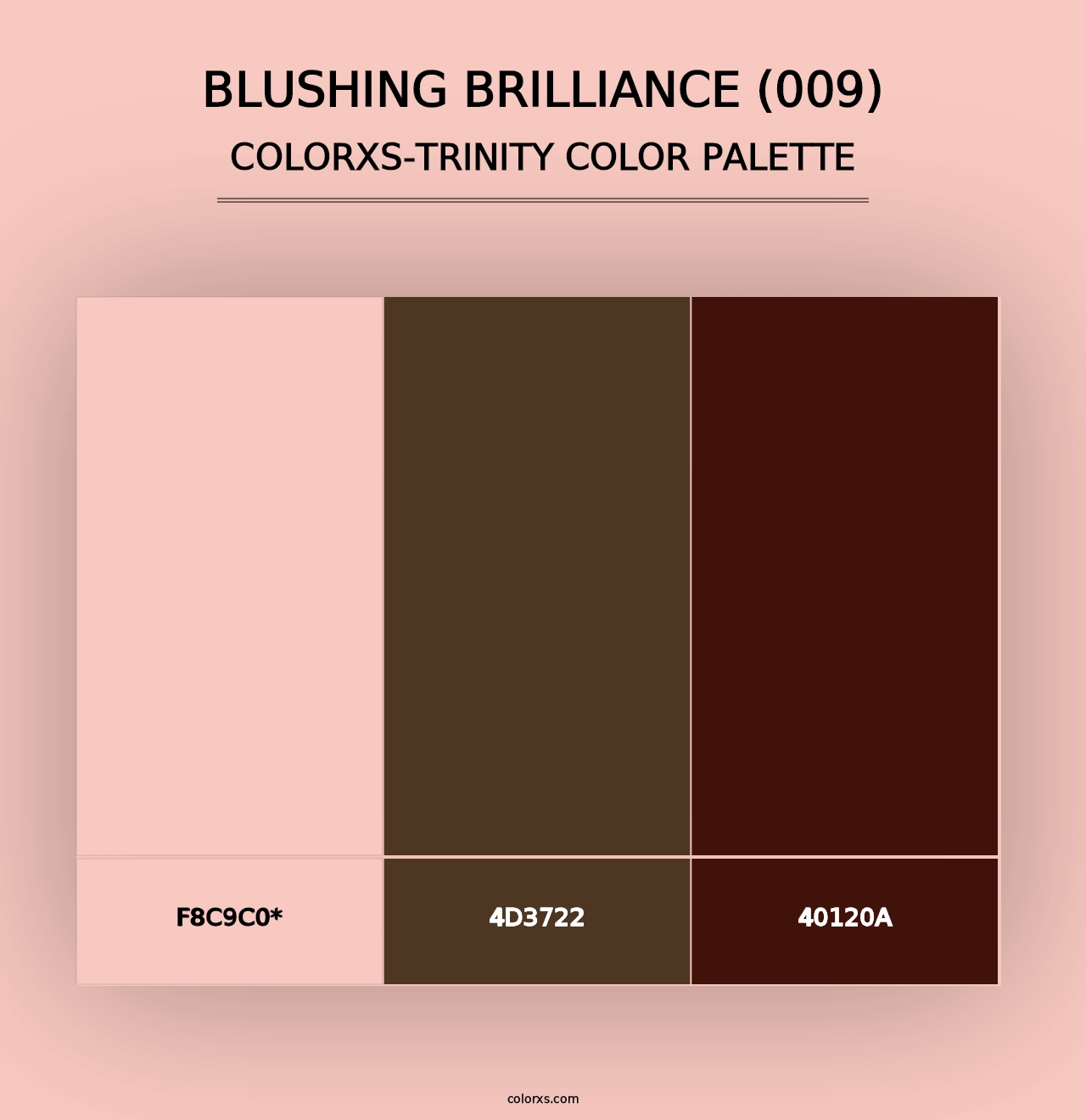 Blushing Brilliance (009) - Colorxs Trinity Palette