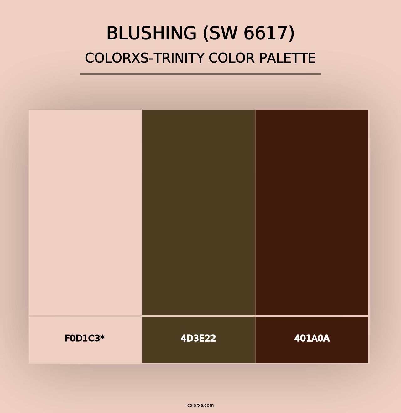 Blushing (SW 6617) - Colorxs Trinity Palette