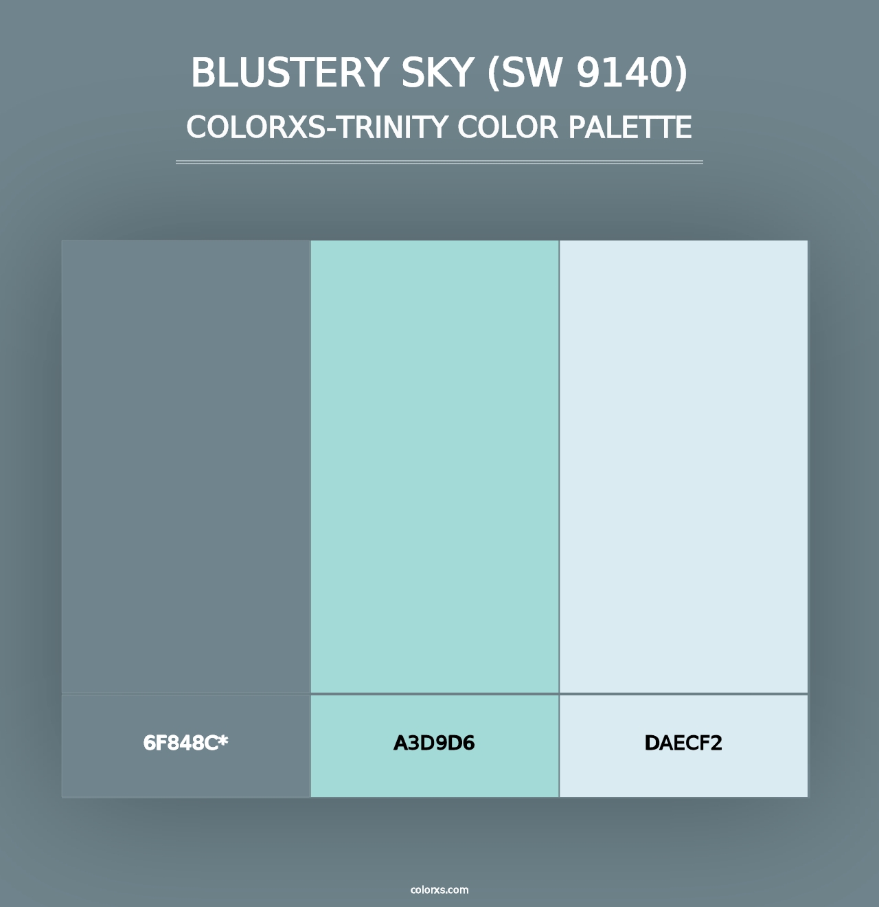 Blustery Sky (SW 9140) - Colorxs Trinity Palette