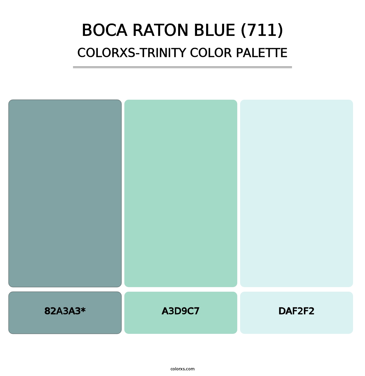 Boca Raton Blue (711) - Colorxs Trinity Palette