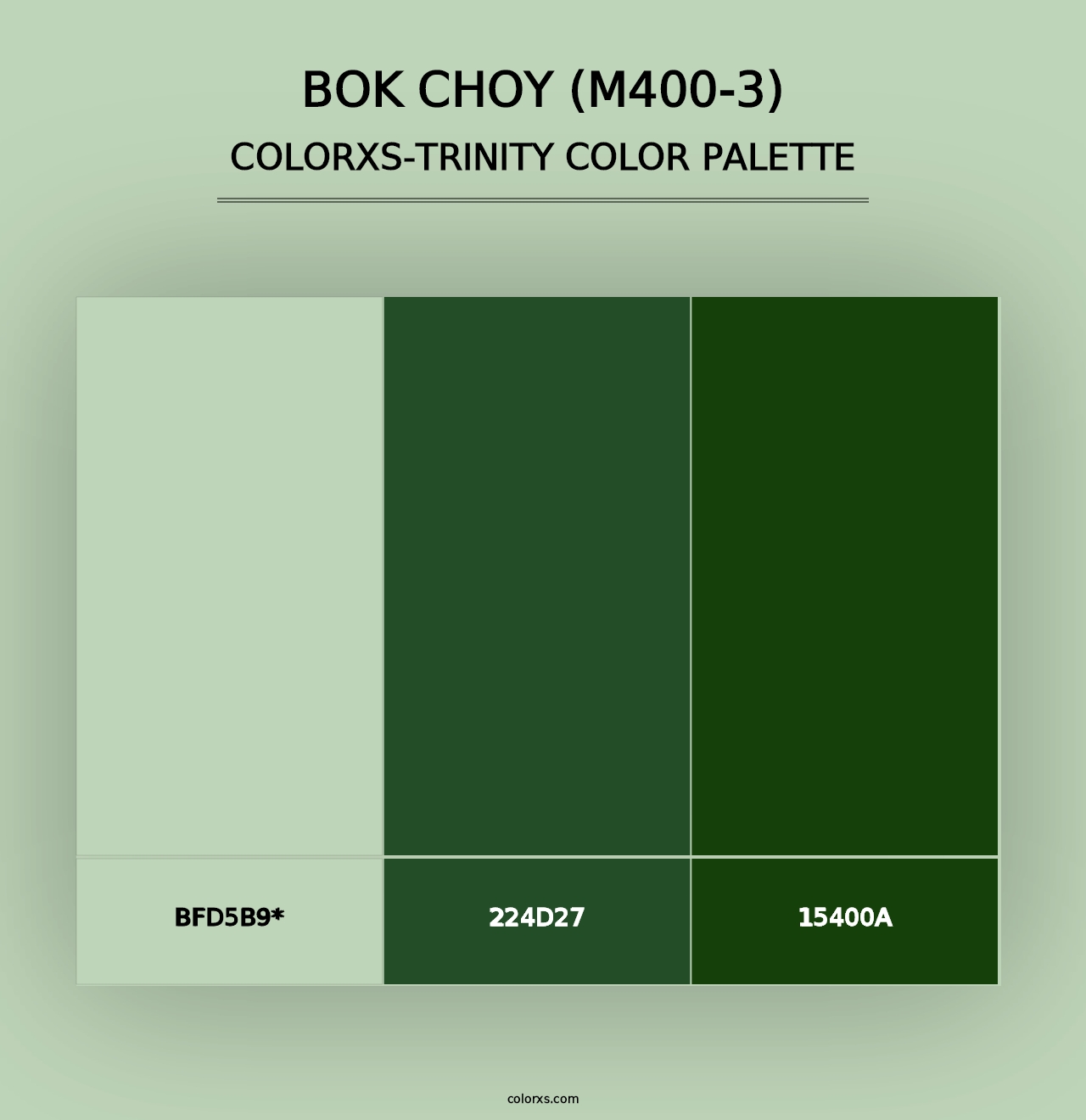 Bok Choy (M400-3) - Colorxs Trinity Palette