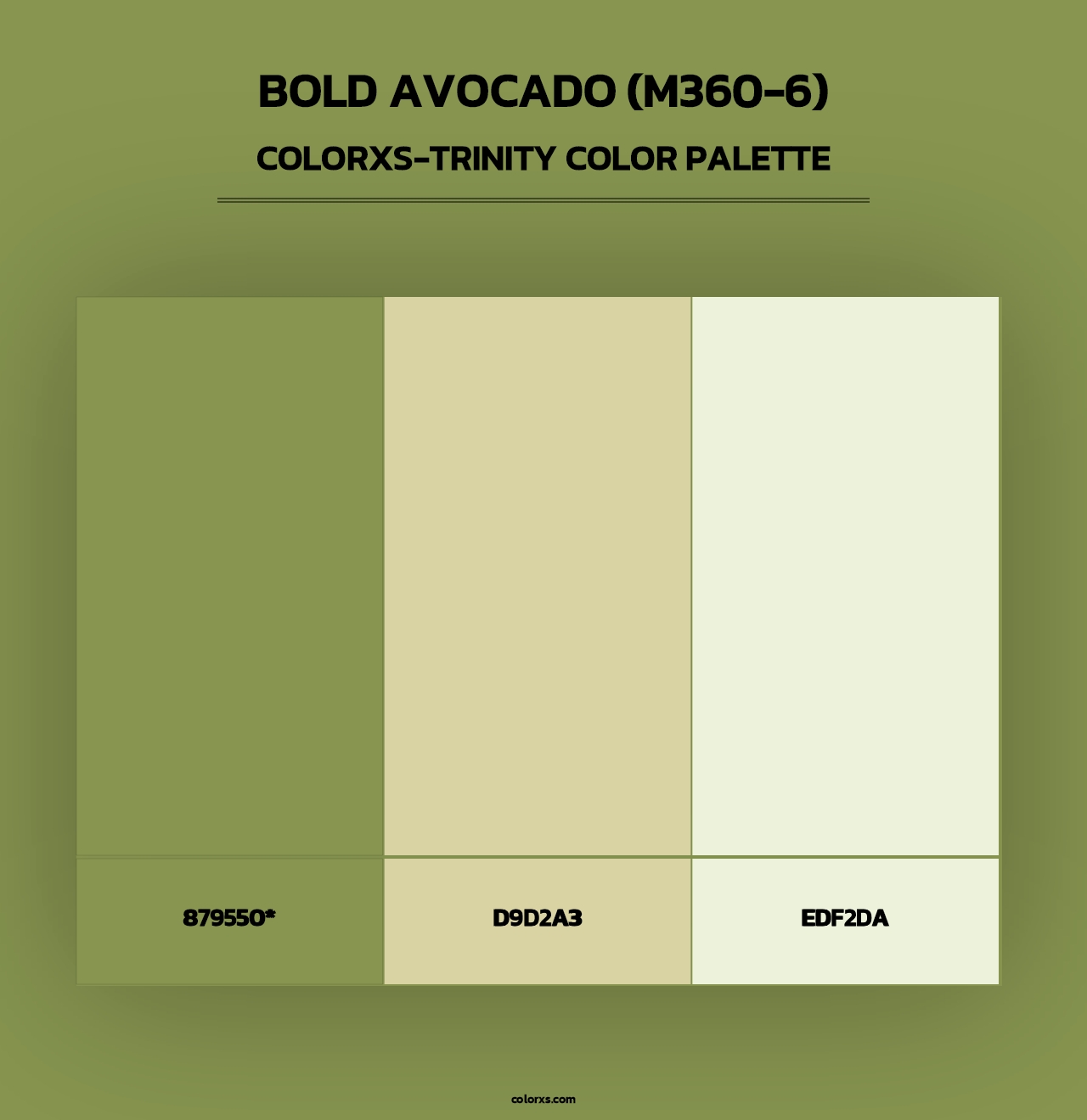 Bold Avocado (M360-6) - Colorxs Trinity Palette