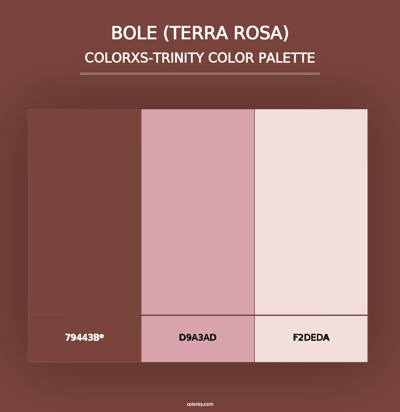 Bole (Terra Rosa) - Colorxs Trinity Palette