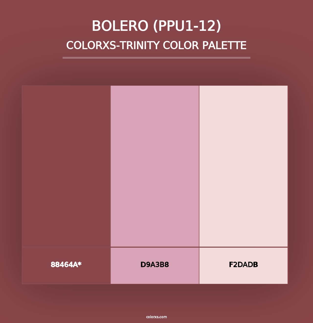 Bolero (PPU1-12) - Colorxs Trinity Palette