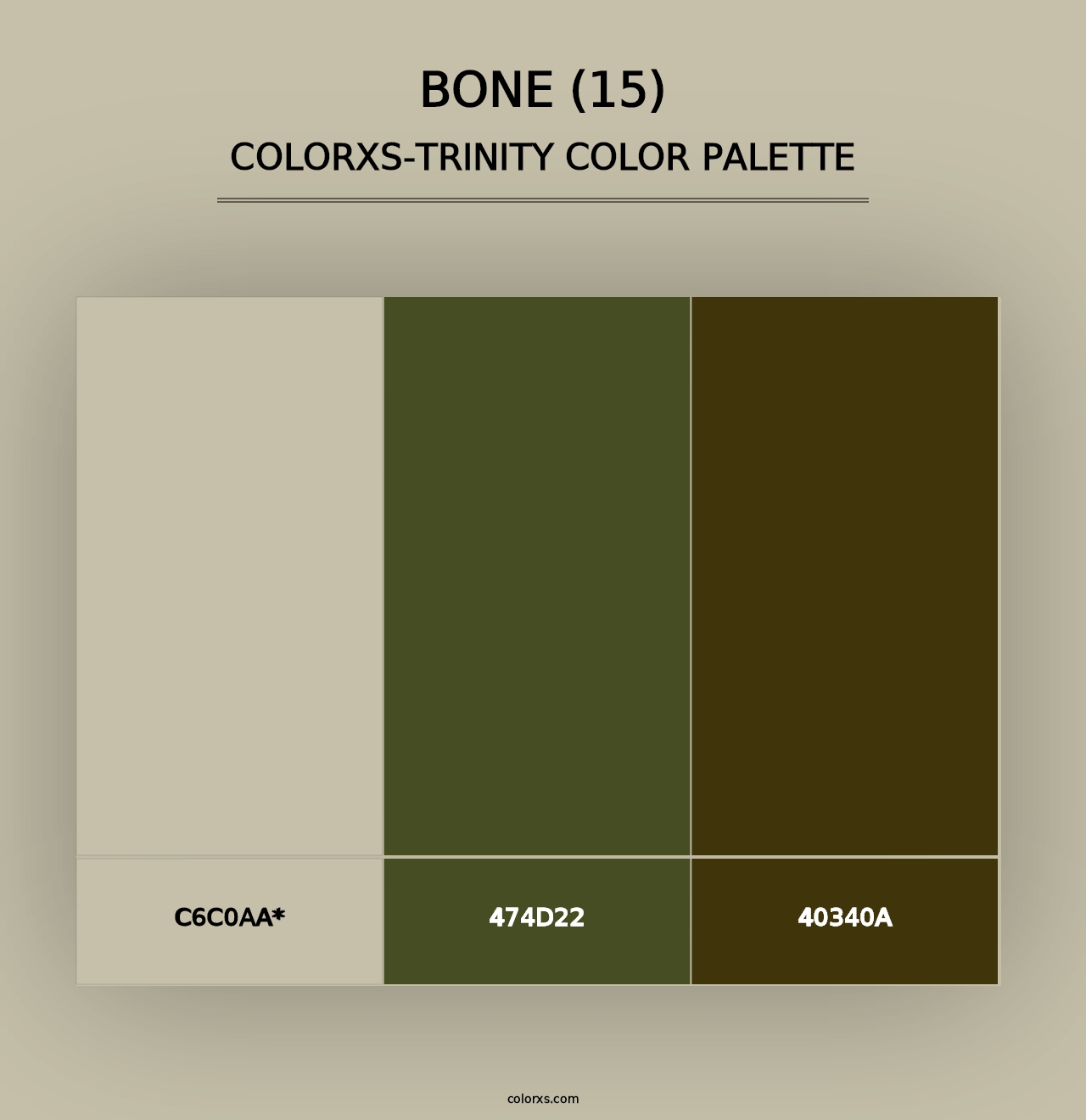 Bone (15) - Colorxs Trinity Palette