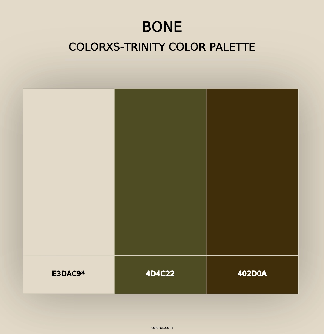 Bone - Colorxs Trinity Palette