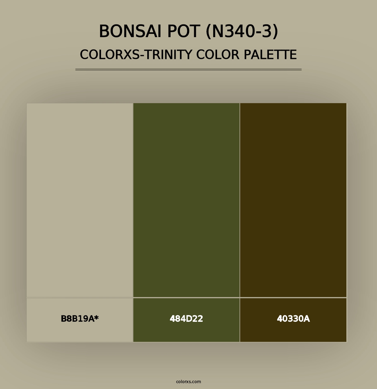 Bonsai Pot (N340-3) - Colorxs Trinity Palette