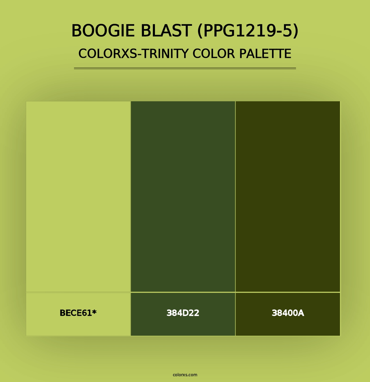 Boogie Blast (PPG1219-5) - Colorxs Trinity Palette