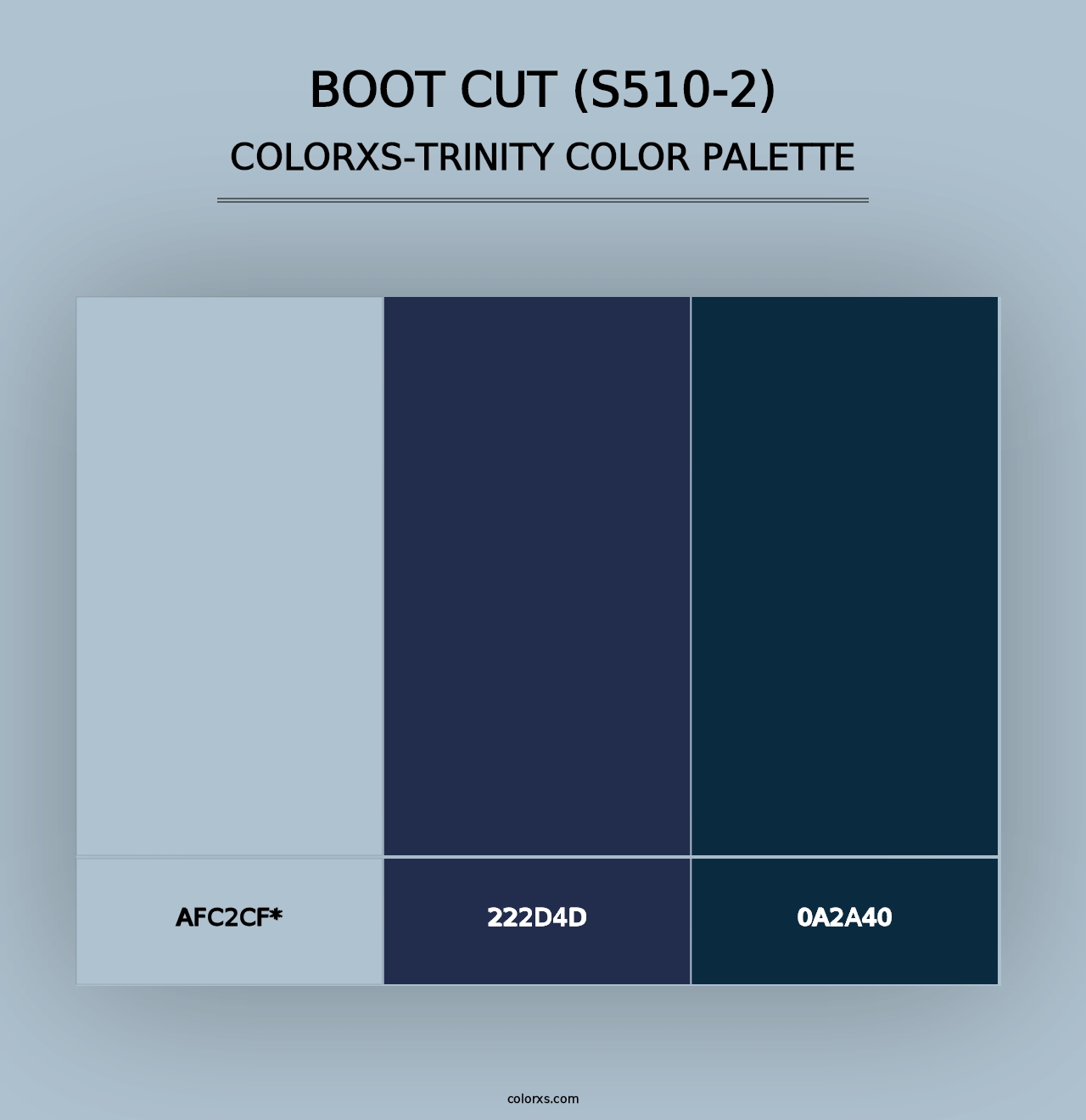 Boot Cut (S510-2) - Colorxs Trinity Palette