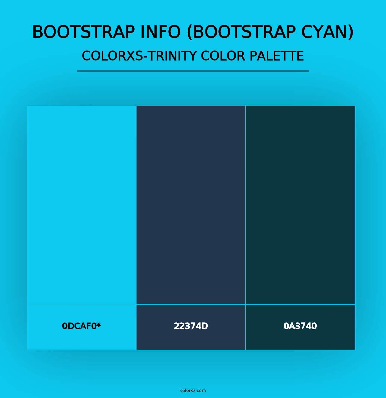 Bootstrap Info (Bootstrap Cyan) - Colorxs Trinity Palette